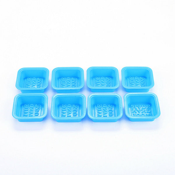 24pcs Silicone Soap Mould For DIY Handmade Soap Making Square Shape Molds AU