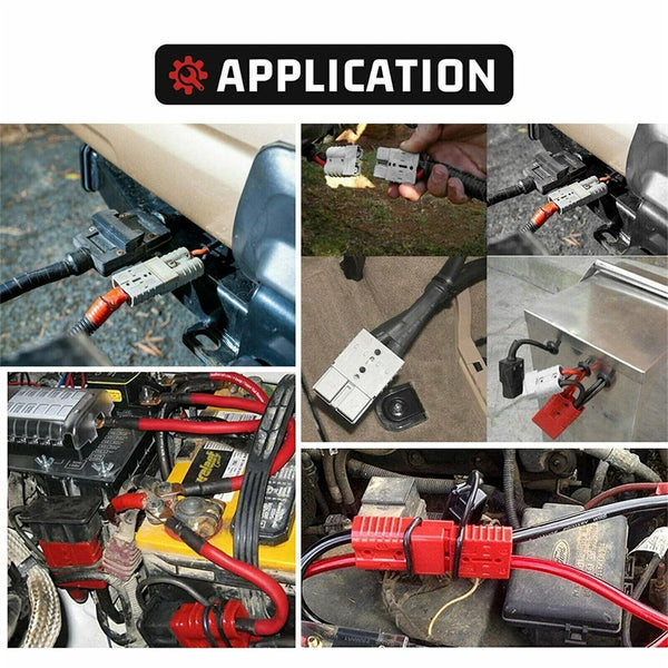 10x Anderson Style Plug connector 50AMP Caravan Trailer Solar 6AWG DC Power Tool