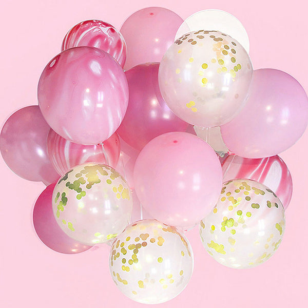 20Pcs ins Confetti Latex Balloons Balloon Set Birthday Wedding Party Decoration