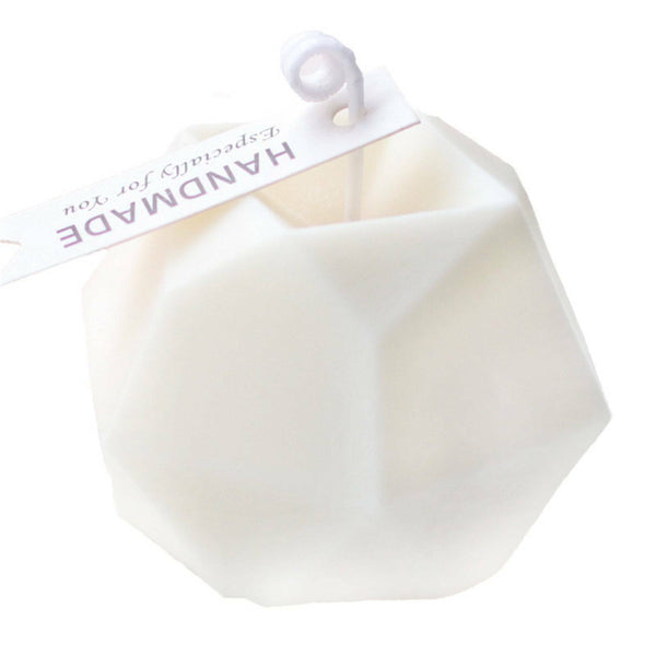 2PCS Eight-sided Diamond Candle Mould DIY Aromatherapy Soap Candle Mold 3D Craft