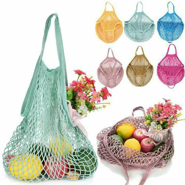 Mesh Net Turtle Bag String Shopping Bag Reusable Fruit Storage Handbag Totes AU