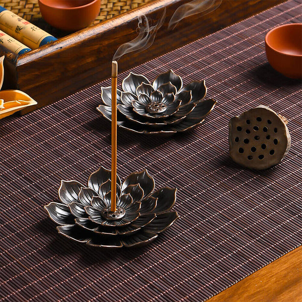 Incense Burners Stick Holder Lotus Home Aromatherapy Insence Burner Plate AU