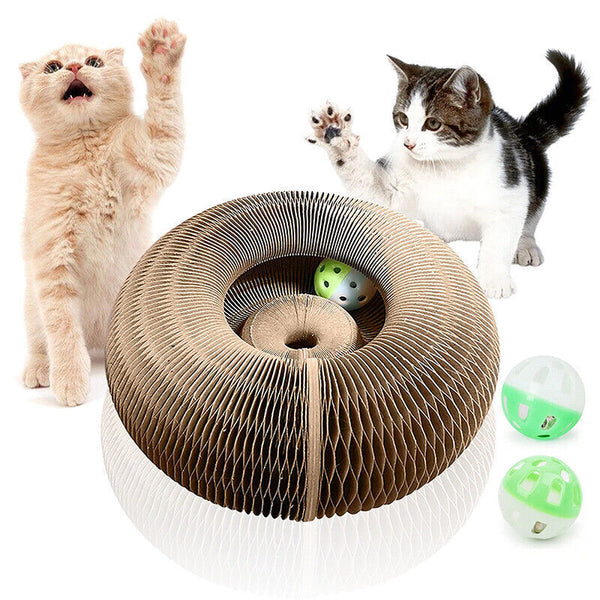 Magic Organ Cat Scratching Board Grab Board--Comes With A Toy Bell Ball AU Stock