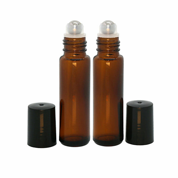 5-20x 30ml Amber Glass Essential Oil Spray Dropper Mist Sprayer Bottles Contain - Lets Party