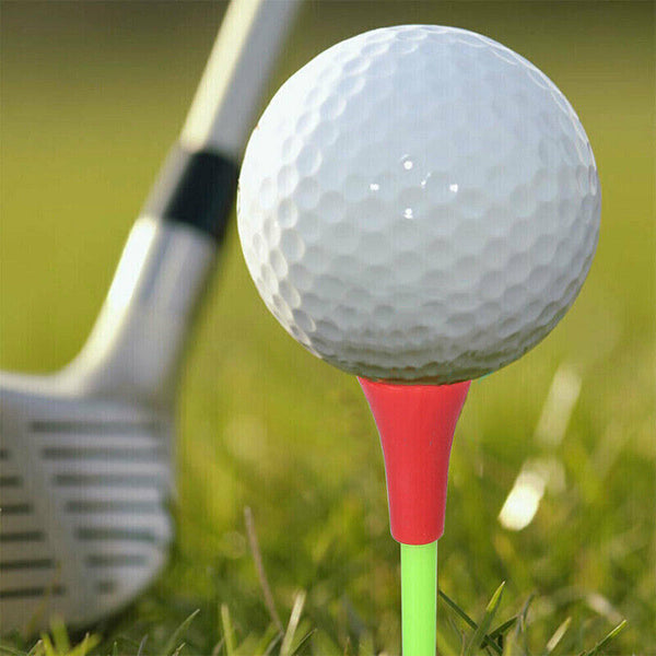 100Pack  83mm Golf Tees Multi Color Plastic With Rubber Cushion Top  Quality  AU