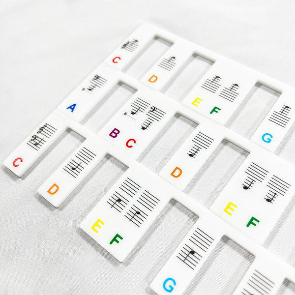2Pcs Silicone Keyboard Piano Sticker 88 Keys Note For Learner Reusable Label AU