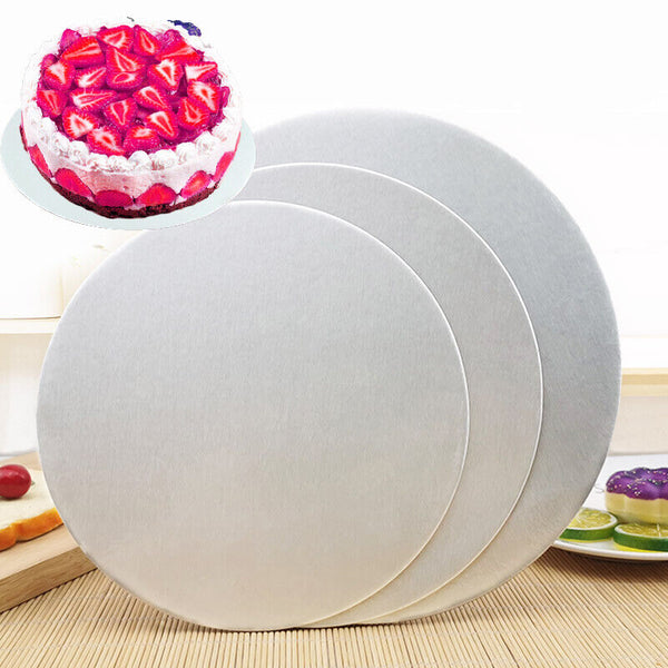 6-8-10 inch Cake Board Siliver Round Thick Cake Boxes Boards Party Wedding AU
