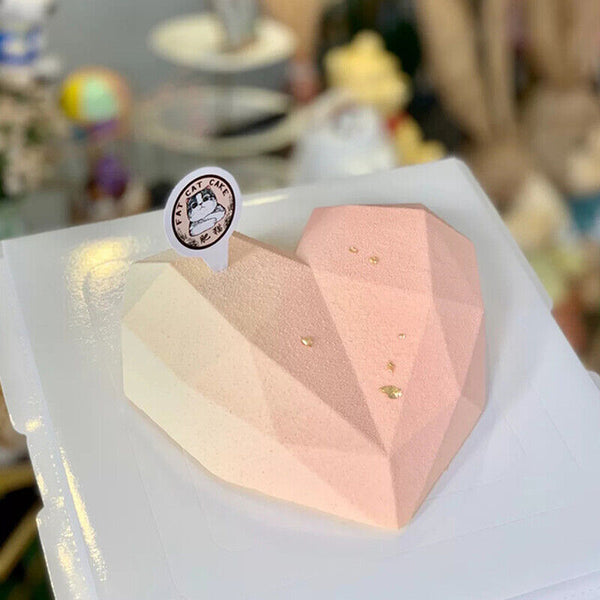 Large Heart Shape Candy Cake Chocolate Mould 3D Fondant Mold Silicone Craft DIY