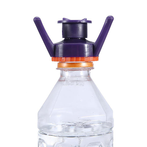 Toss It Bottle Cap Stand Kit Plastic Bottle Holder Shampoo Leakproof Cover