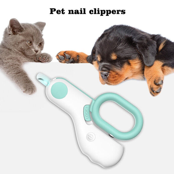 Pet Cat Dog Nail Toe Claw Clippers Scissors Trimmer Grooming Tool With LED Light