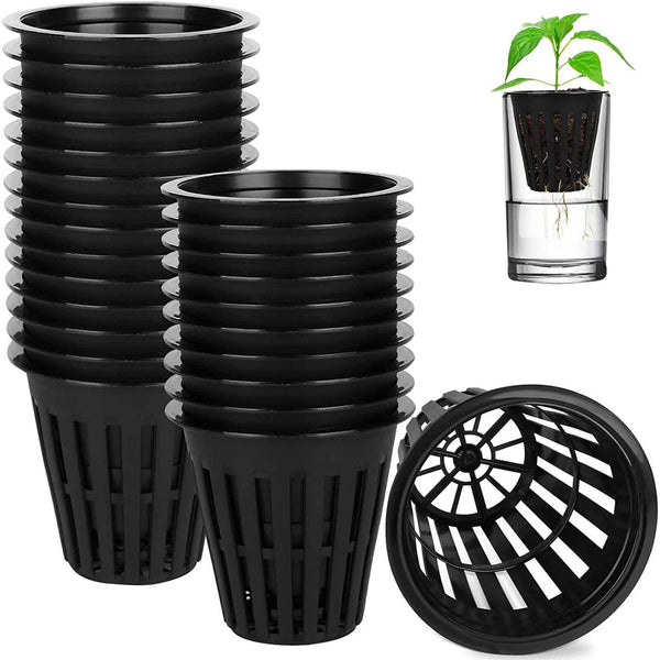 40-200x Mesh Pots Basket Plant Grow Net Cup Aeroponic Hydroponics Aquaponic Mesh