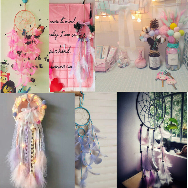100x Macaron Mixed Colour 3-8cm Goose Feathers DIY Craft Dream Catcher Party AU