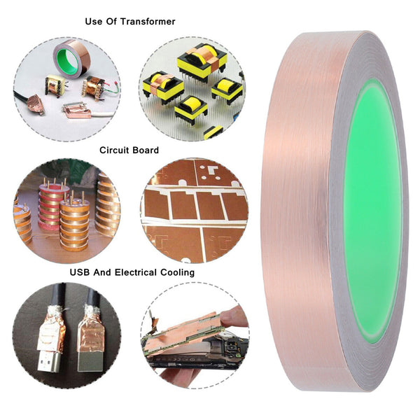Conductive Copper Foil Tape Double-Sized Adhesive High Heat Temperature