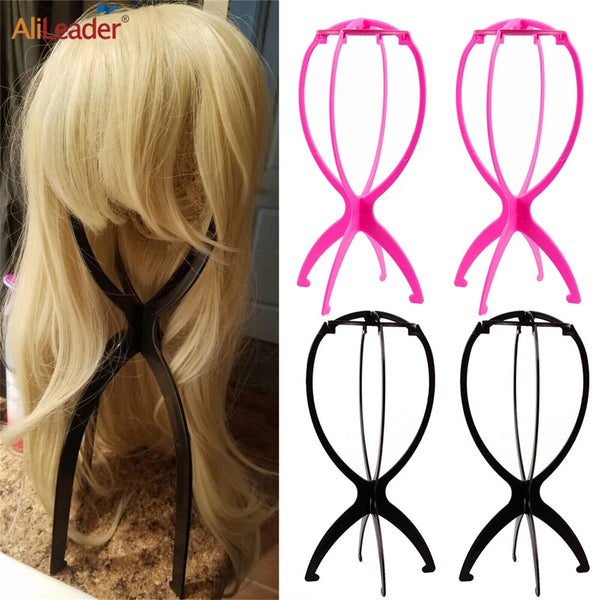 Stand Stable Wig Holder Durable Folding Hat Cap Display Tool Wig Hair 4colours