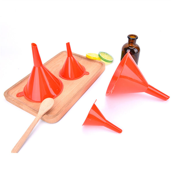 4PCS And 8PCS Plastic Funnel Set Small Medium Large Variety Liquid Kitchen Tools