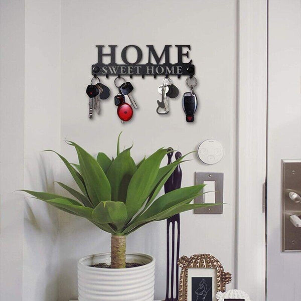 10 Hooks Door Back Organizer Key Holder Hanging Wall Mounted Hanger Storage Rack