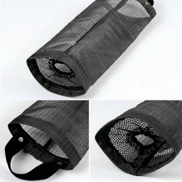 Plastic Bag Holder Dispenser Mesh Storage Tash Garbage Bags Organizer Hanging AU