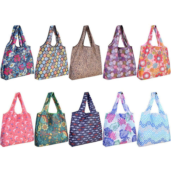 Reusable Foldable Waterproof Shopping Bags Eco-Friendly Foldable Handle Grocery