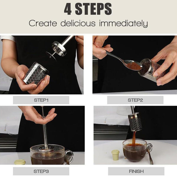 Portable Travel Coffee Brewer Final press Reusable Coffee Filter Coffee Maker AU