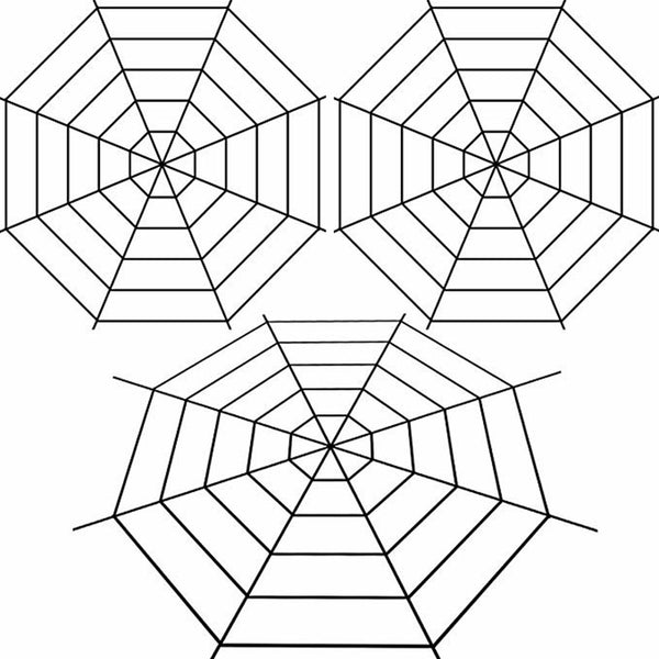 Giant Spider Web Net Halloween Props Haunted House Prop Indoor Outdoor Black AU