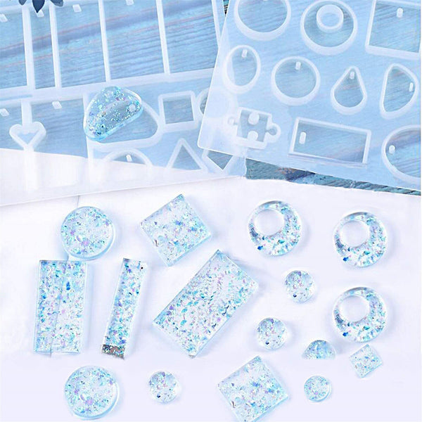 213 Silicone Resin Moulds Mold Jewelry Earring Pendant Casting Craft DIY Kit Set