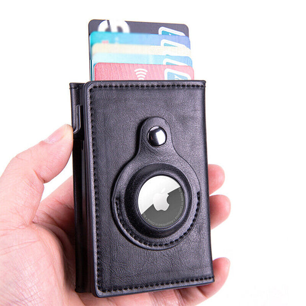 For Airtag Wallet PU Leather Credit Card Money Holder AirTag Case Air Tag Cover