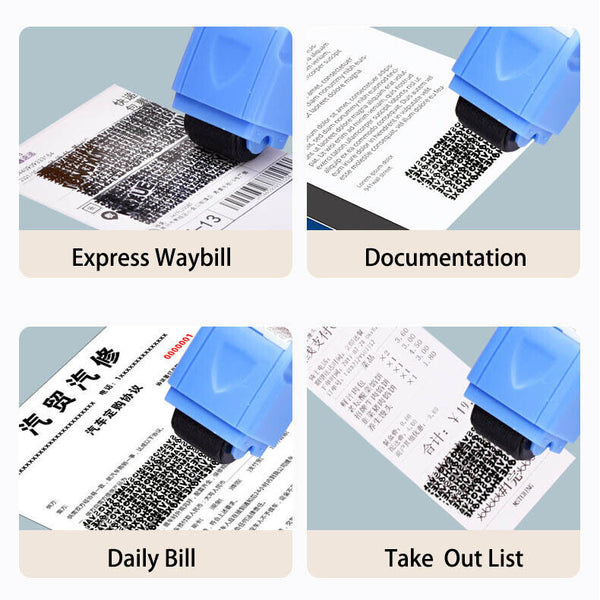 2PCS Data Guard Stamp Roller Protection Identity Confidential Privacy ID Theft