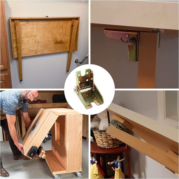 Self-Locking Folding Hinge 2pk – Sofa Bed & Furniture Support