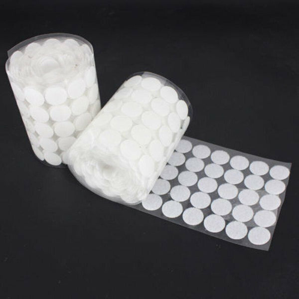 200pcs Hook & Loop Sticky Self Adhesive Dots Coins Circles Tape 2cm Au