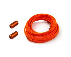 No Tie Orange Locked Elastic Shoelace Shoe Lace Lazy Laces Sneakers Sports Kids Adults