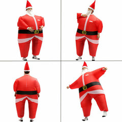 1X Inflatable Santa Costume Battery Operated Christmas Xmas Fancy Dress Suit Dec