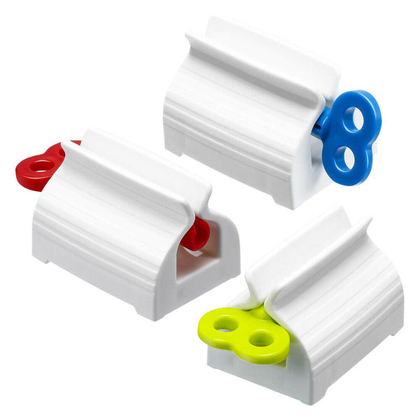 3x Toothpaste Squeezer Bathroom Tube Easy Stand Dispenser Rolling Holder Seat AU - Lets Party