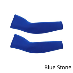 Blue Stone Cooling Sport Arm Stretch Sleeves Sun UV Protection Covers Cycling Golf Unisex