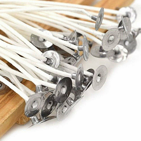 Candle Wick Pre Waxed With Sustainers Cotton DIY Candle Making Tool  - Lets Party