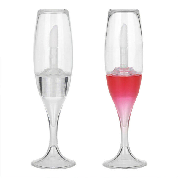 5/10Pcs 8ml Lip Gloss Tube Wine Glass Shaped Lipstick Container Lip Balm Bottle - Lets Party