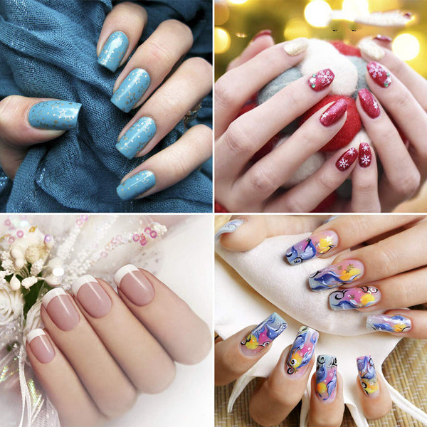 24-2400 X Clear Double Sided Nail Glue Tape Sticker Adhesive Press On Nail Tabs