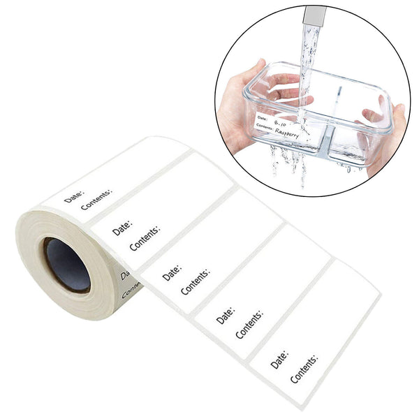 1-2rolls Kitchen Stickers Refrigerator Freezer Food Storage Date Content Labels