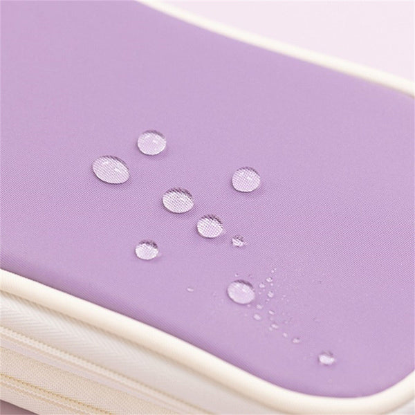 Zipper Pencil Case Pen Bag Organizer School Office Cosmetic Stationery Storage