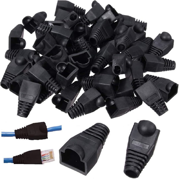 50/100PCS RJ45 Boot Cover Connector Modular Plug Network Lan Cable Cap Ethernet - Lets Party