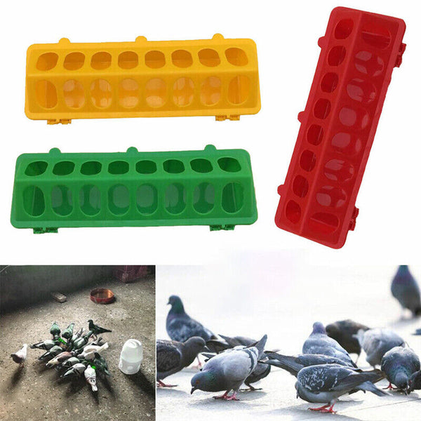 30cm Feeder Storage Trough Quail Drinker Plastic Wild Stable Chick Birds Pigeons
