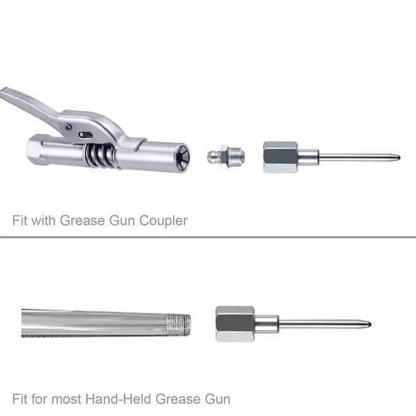 5pcs Grease Gun Needle Tip of The Mouth Removable Needle Nose Head Nozzle AUS
