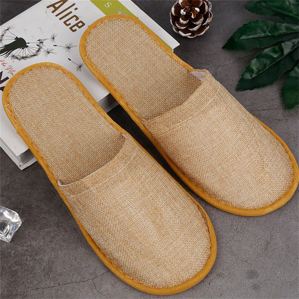 20/40/100Pairs Disposable Slippers Hotel Home Guest Closed Shoes Linen Shoes AUS