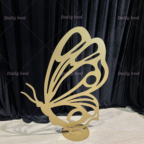 120cm Metal Butterfly Backdrop Stands Heavy Duty Party Props Decoration Wedding