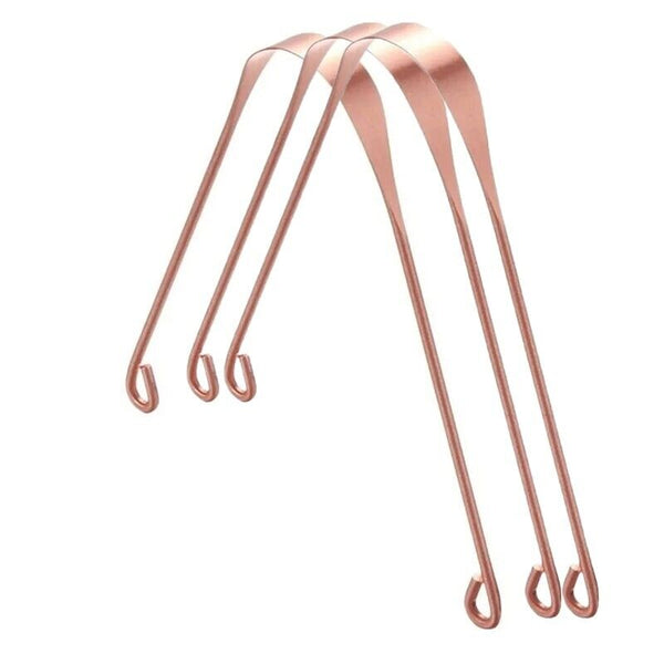Pure Copper Tongue Scraper Cleaner THICK 12gm Ayurvedic Dental Hygiene Oral Care