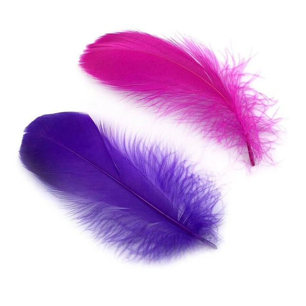 100pcs Goose feathers 6-12cm 11 Color Choice Millinery DIY Wedding Craft
