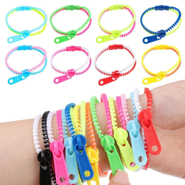 1-50x Sensory-Zipper Fidget Bracelet Zip Stim Toys Stress Anxiety Relief Autism