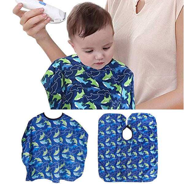Kids Barber Salon Kids Apron Baby Hair Cutting Hairdressing Hair Cape Cloth Gown