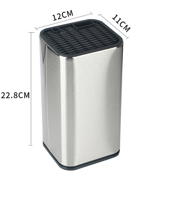 Universal Steel Knife Block Knives Holder Storage Rack Kitchen Stand Tool Gadget