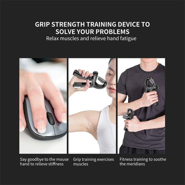 Adjustable Power Hand Grip Forearm Exerciser 10-50Kg Strengthened Gym Trainer