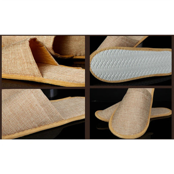 20/40/100Pairs Disposable Slippers Hotel Home Guest Closed Shoes Linen Shoes AUS